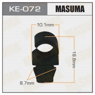 Клипса пластиковая MASUMA RUW6V 0H 1422887318 KE-072