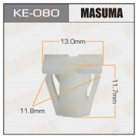 Клипса пластиковая MASUMA KE-080 1422887311 7 J4P02K