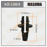 Клипса пластиковая MASUMA KB9HHM 1422887348 D0 KR6 KE083