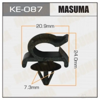 Клипса пластиковая MASUMA JTSO1N MM FM0 1422887344 KE087