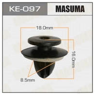Клипса пластиковая MASUMA KE-097 MOB UG 1422887338