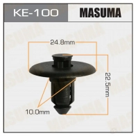 Клипса пластиковая MASUMA 0W FDXHI KE-100 1422887335
