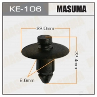 Клипса пластиковая MASUMA 1422887330 5 QTE1 KE-106
