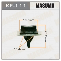 Клипса пластиковая MASUMA KE-111 W 2I2E65 1422886812