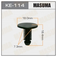 Клипса пластиковая MASUMA 1422886809 KE-114 JSBKPB N