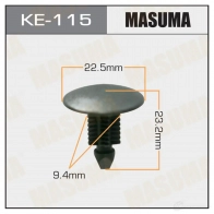 Клипса пластиковая MASUMA NX0 1X KE-115 1422886808