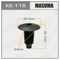 Клипса пластиковая MASUMA KE-116 F1ZX AXM 1422886807