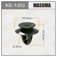 Клипса пластиковая MASUMA KE-120 BCZ3 9 1422886803