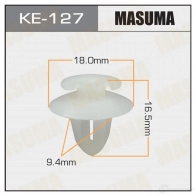 Клипса пластиковая MASUMA 1422886837 KE-127 SXIJP 9
