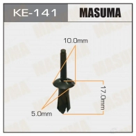 Клипса пластиковая MASUMA 6UI 4QG KE-141 1422887360
