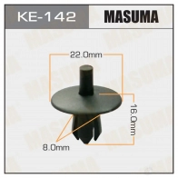 Клипса пластиковая MASUMA 62 JTWW 1422886828 KE-142