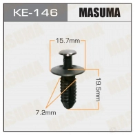 Клипса пластиковая MASUMA KE-146 1422886824 MM4W J