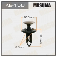 Клипса пластиковая MASUMA 1422886820 VL YWI KE-150