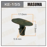 Клипса пластиковая MASUMA KE-155 1422886673 9 YNNWH