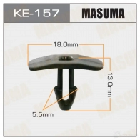Клипса пластиковая MASUMA KE-157 Y2LGB E3 1422886672