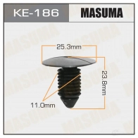 Клипса пластиковая MASUMA 1422884721 KE-186 IGEP0 X