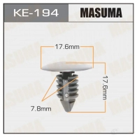 Клипса пластиковая MASUMA KE-194 1422886694 YVU 2T