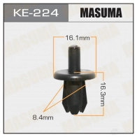 Клипса пластиковая MASUMA KE-224 1422886684 H LD1C5