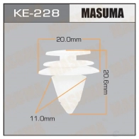 Клипса пластиковая MASUMA KE-228 FZ2YA W0 1422886682