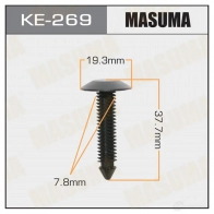 Клипса пластиковая MASUMA 1422886793 A2FAPC 8 KE-269