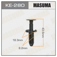 Клипса пластиковая MASUMA JWN4M 2 1422886790 KE-280