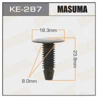 Клипса пластиковая MASUMA KE-287 0 WS41F 1422886788