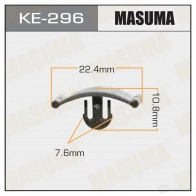 Клипса пластиковая MASUMA KE-296 1422887353 W 6JESLS