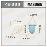 Клипса пластиковая MASUMA 1422887308 16G9 W KE-333