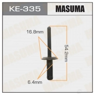 Клипса пластиковая MASUMA 1422886782 KE-335 H H7KT