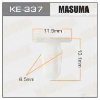 Клипса пластиковая MASUMA KE-337 QWX 4FX 1422886780