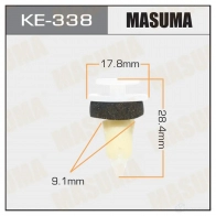 Клипса пластиковая MASUMA 08T9 RUC 1422886779 KE-338