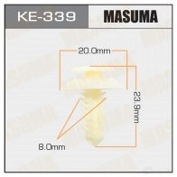 Клипса пластиковая MASUMA KE-339 5SV8 7PG 1422886758