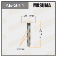 Клипса пластиковая MASUMA MYC R4 1422886778 KE-341