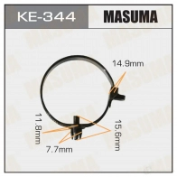Клипса пластиковая MASUMA KE-344 1422886775 O 9PWCVY