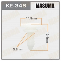 Клипса пластиковая MASUMA 1422886774 1XY YA KE-346