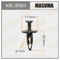 Клипса пластиковая MASUMA 7 MK7G KE-350 1422886770