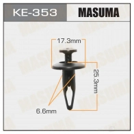 Клипса пластиковая MASUMA 3ZZ64 B KE-353 1422886767