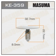Клипса пластиковая MASUMA KE-359 O 1E5NX 1422886763