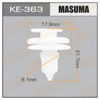 Клипса пластиковая MASUMA PO G60U KE-363 1422886759
