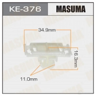Клипса пластиковая MASUMA KE-376 X7W DPTR 1422886710
