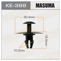 Клипса пластиковая MASUMA F R7UZ 1422886700 KE-388