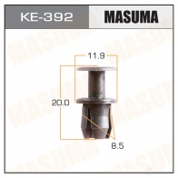 Клипса пластиковая MASUMA KE-392 1422886737 4Y PXCTR