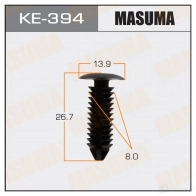 Клипса пластиковая MASUMA 9 GVK92N 1422886735 KE-394