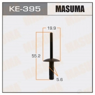 Клипса пластиковая MASUMA 9DH BG 1422886734 KE-395