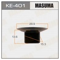 Клипса пластиковая MASUMA 1422886864 IZBA EUA KE-401