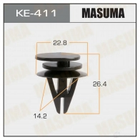 Клипса пластиковая MASUMA SY0 2A KE-411 1422886859