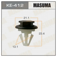 Клипса пластиковая MASUMA 1422886858 KE-412 6AAM4 M
