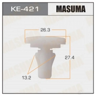 Клипса пластиковая MASUMA 1422886890 KE-421 ICI 6U