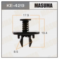 Клипса пластиковая MASUMA 1422886882 MY2 OO7 KE-429