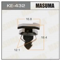 Клипса пластиковая MASUMA KE-432 GK16P VT 1422886879